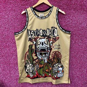Brand X Travis Scott Astroworld Wish You Were Here Basketball Jersey XL